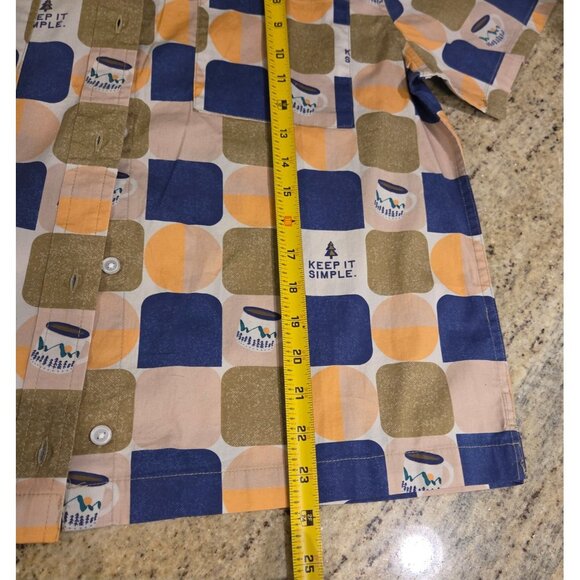 New! Jack & Sage Women’s L Retro Picnic Camp Shirt Keep It Simple Coffee Mug - Picture 4 of 14